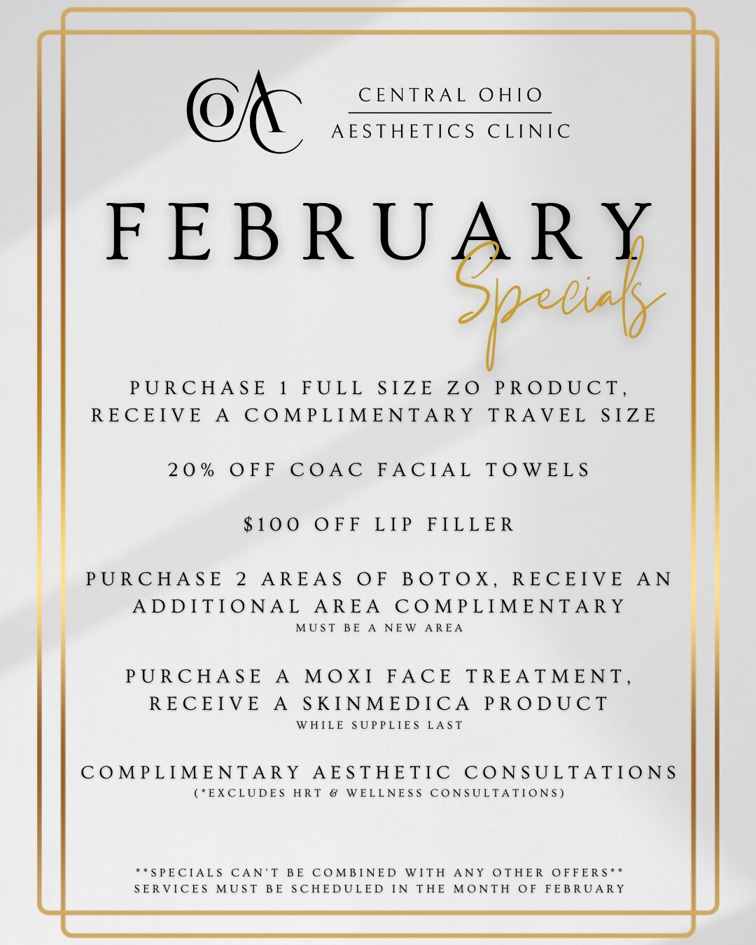 February specials 2026