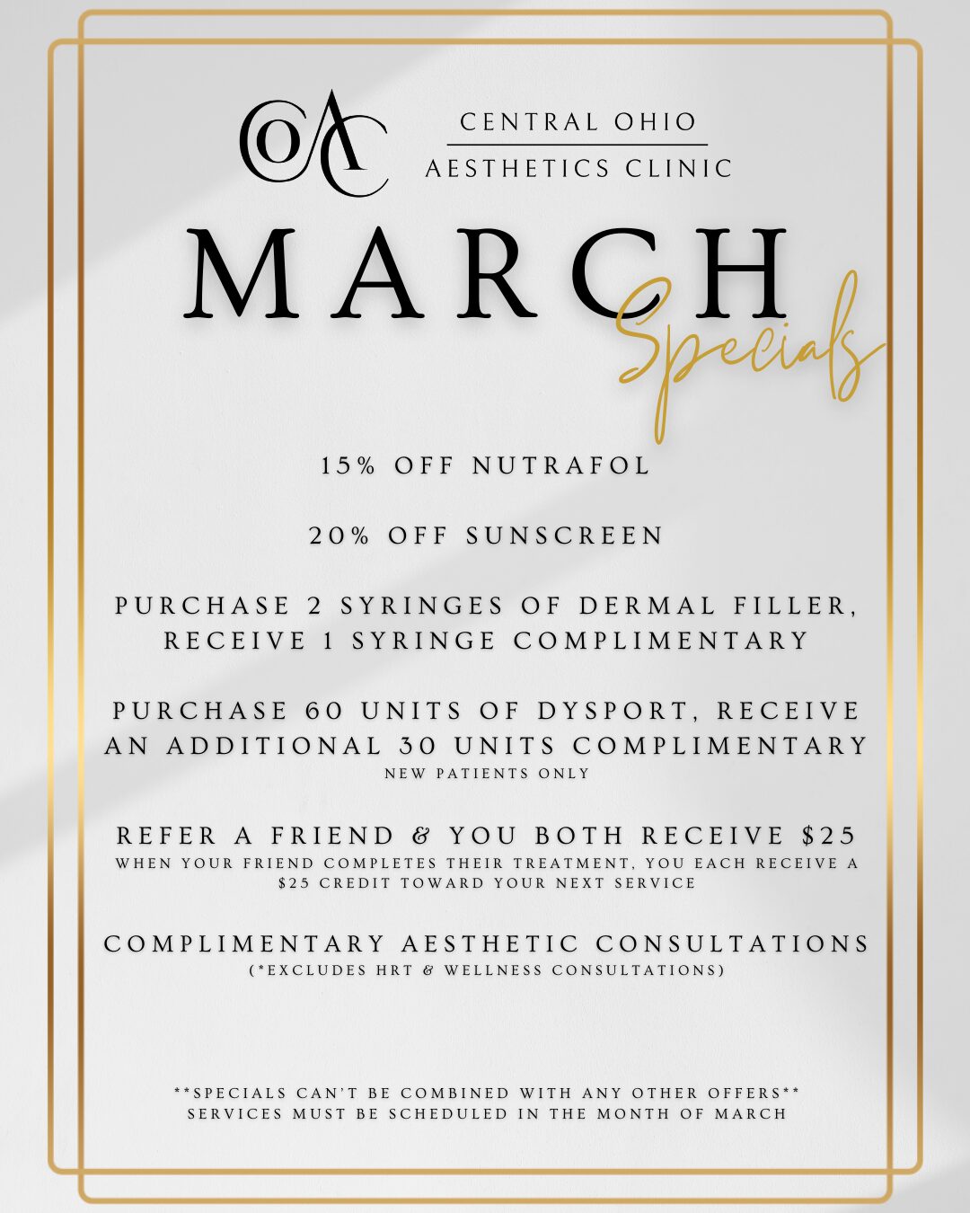 March specials