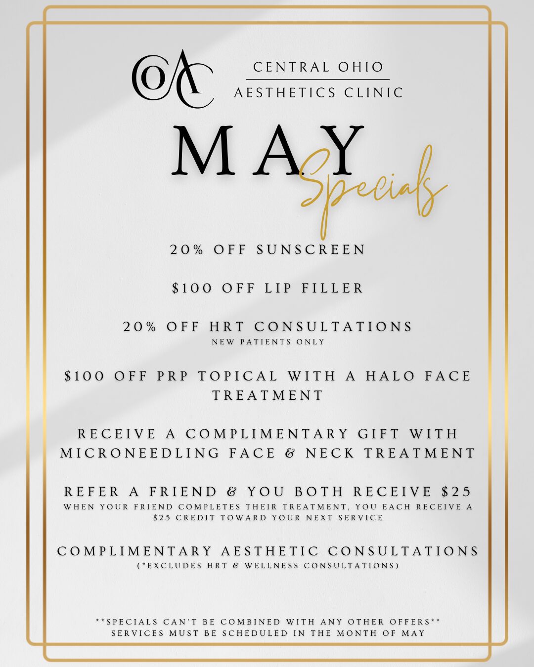 May specials 2026